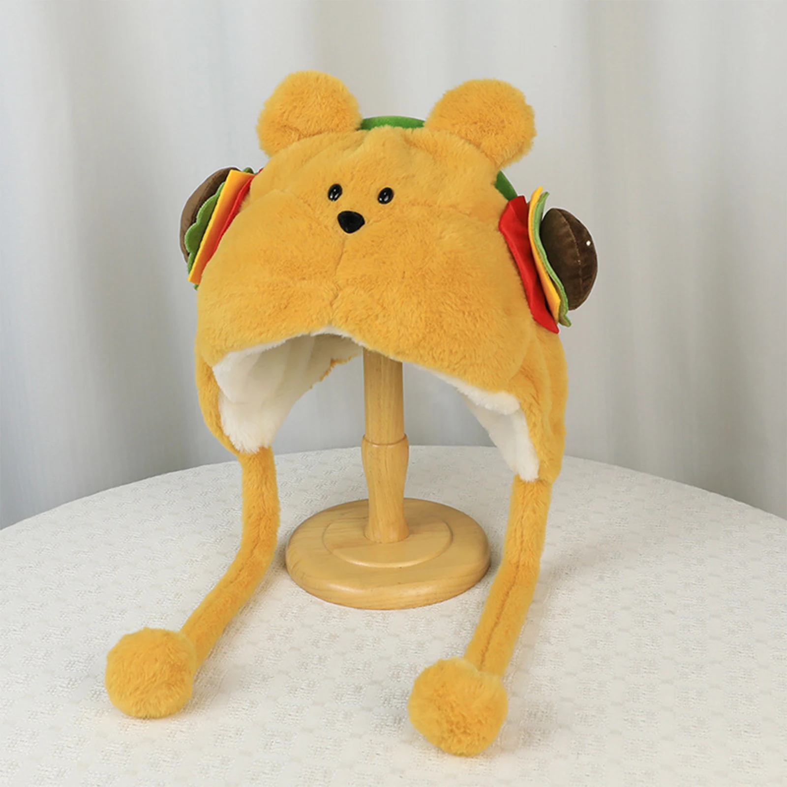 السيدات لطيف أفخم قبعة سميكة الدافئة مقنعين قبعة الصياد الدافئة الرقبة حماية وشاح سدادات حماية الأذن قبعة الشتاء المرأة قبعة