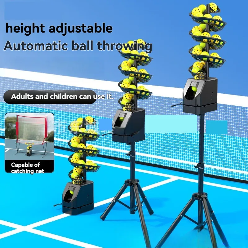 Tennis Automatic Serve Machine Drop Ball Machine Beginner Single Swing Practice Training Device Pick Ball Delivery Machine