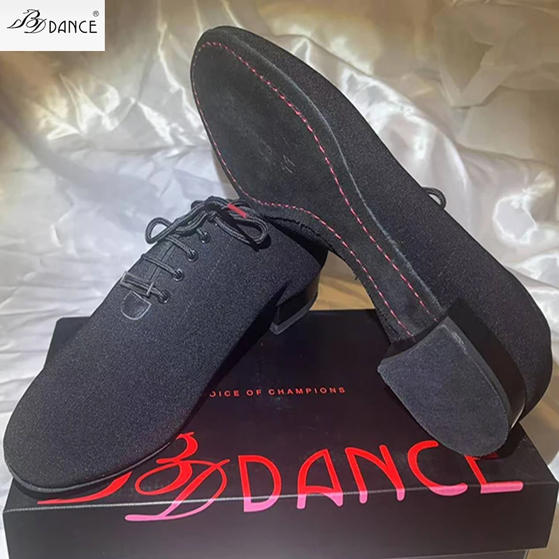 ผู้ชายอาชีพ Latin Dance รองเท้า BallroomModern GB Waltz มิตรภาพ Premium Oxford BD 317 Cowhide ตรงรองเท้าผ้าใบ SALSA
