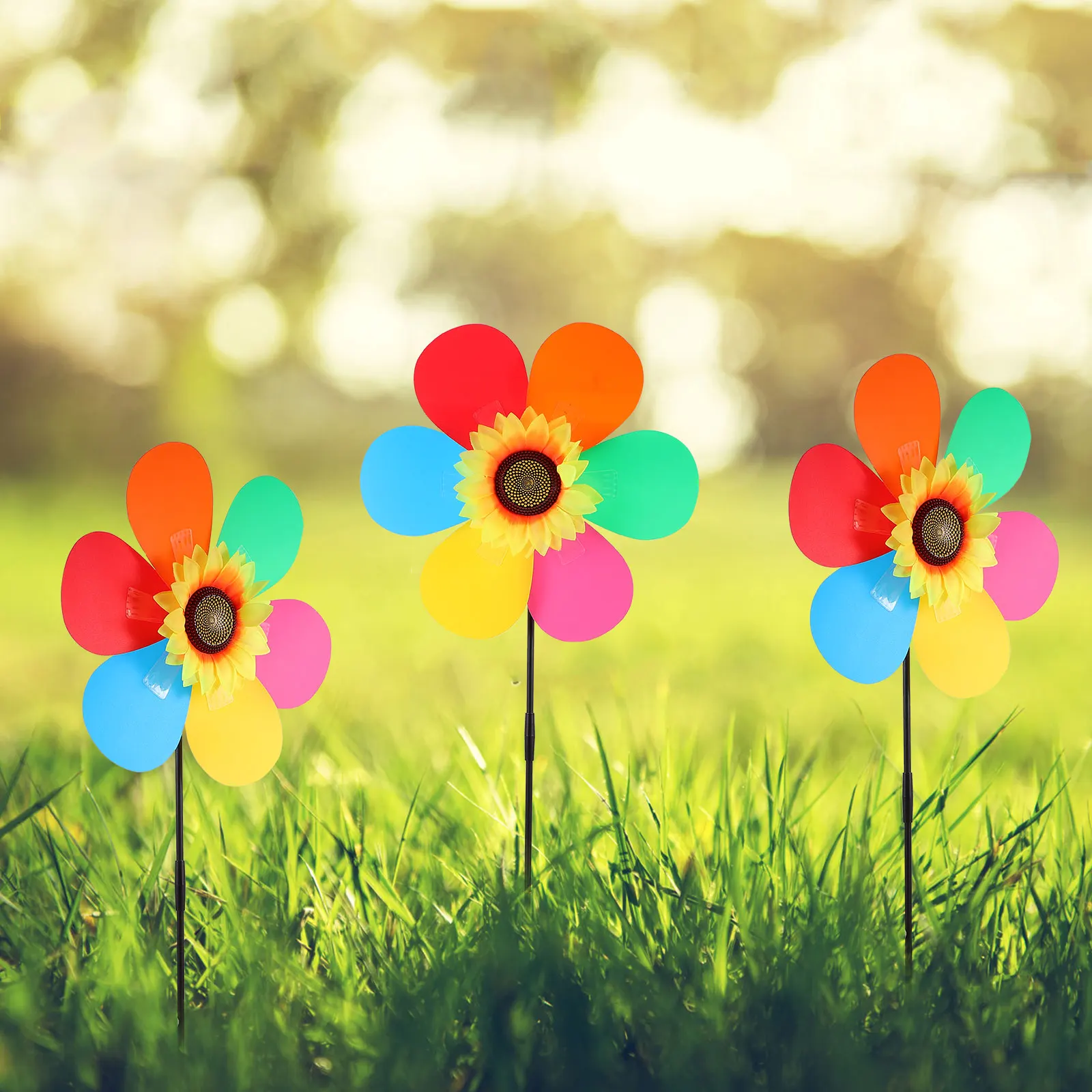 

Small Pinwheels Sunflower Windmill Decoration Outdoor Wedding Toy Child Kids Toys