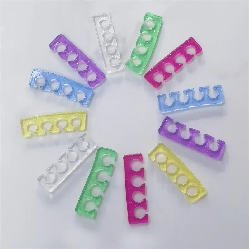 Weiche Silikon Maniküre Pediküre Nägel Finger Separator flexible Finger Toe Spacer Trennung Glätte isen Nagel Finger Splitter