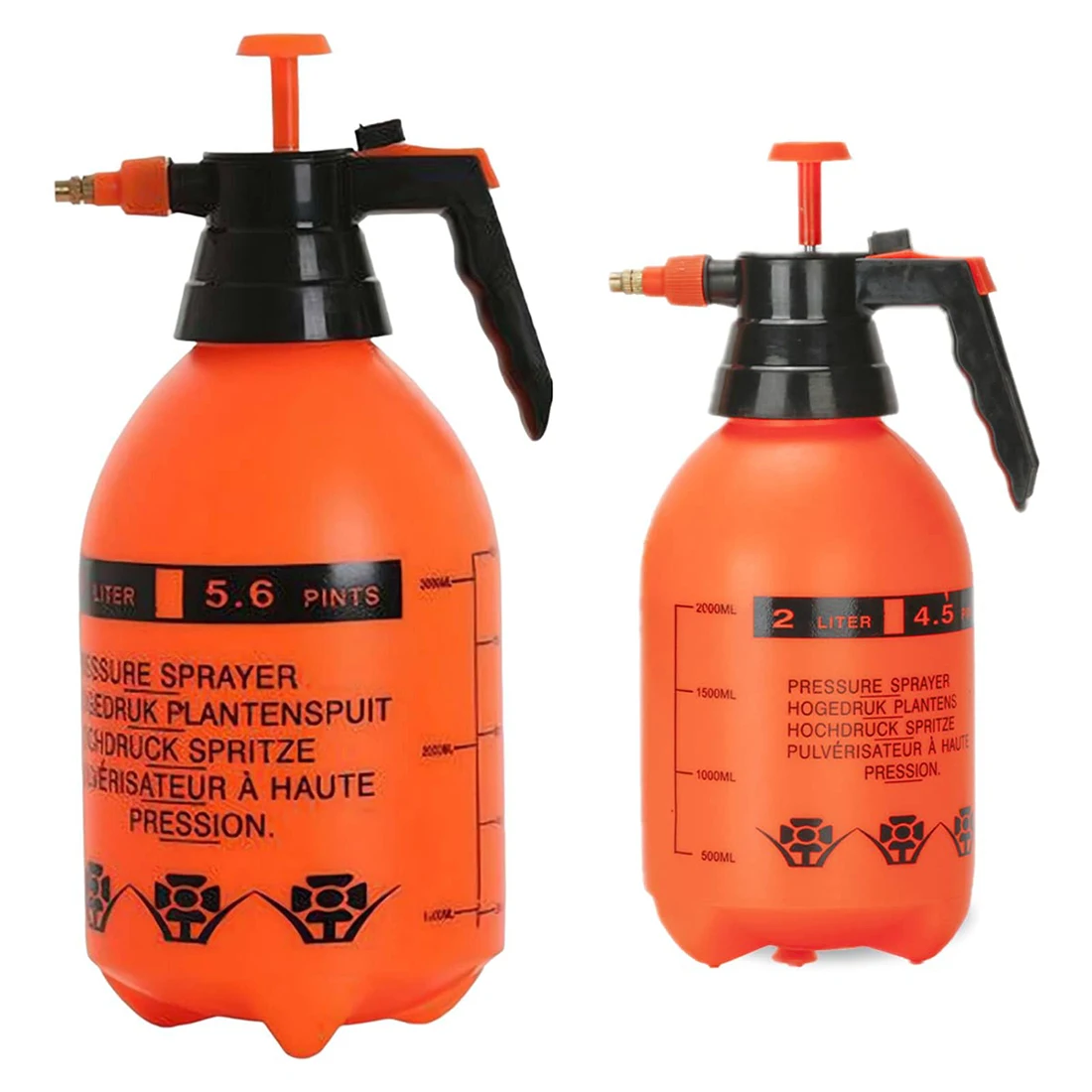 0,8/1,5/2/3L Garten-Drucksprüher, tragbares Handpumpensprüher, Gießkanne mit einstellbarer Düse für Gartenrasen, 2 Sprühmodus