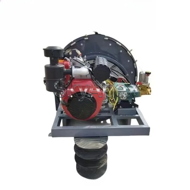 Hot Sale 500L Tractor PTO Air-assisted High Pressure Orchard Pesticide Sprayer New State with Core Pump and Gearbox