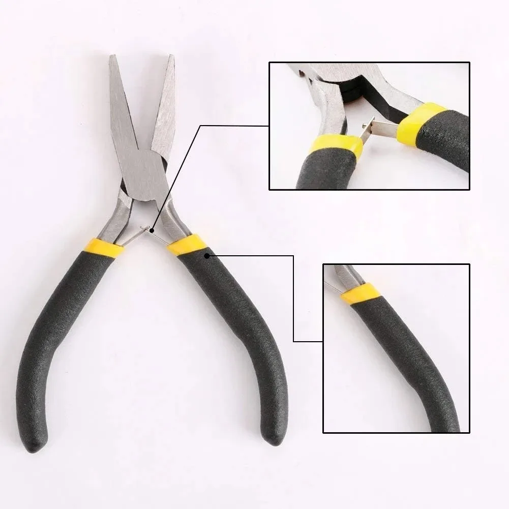 8Pcs Multipurpose Pliers Set Including Round Nose Flat Nose and Wire Cutters Suitable for Detailed Metal and Craft Work