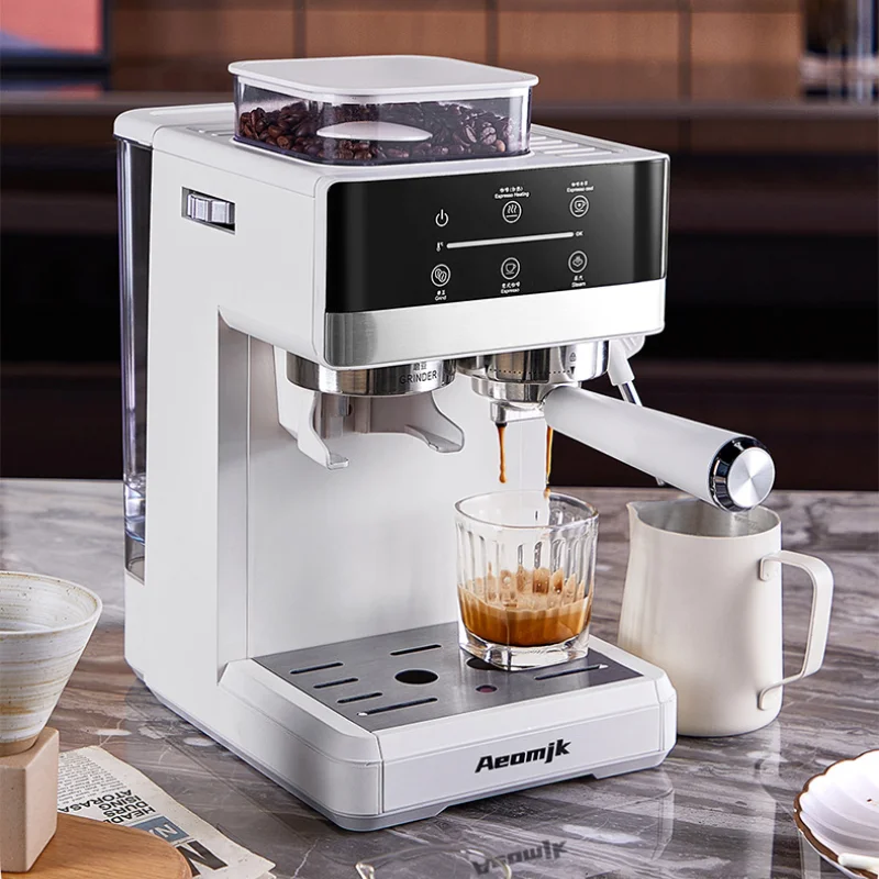 Semi-automatic Grinding and Extraction Espresso Machine, Steam milk espresso coffee machine, Can Extract Cold/hot Coffee