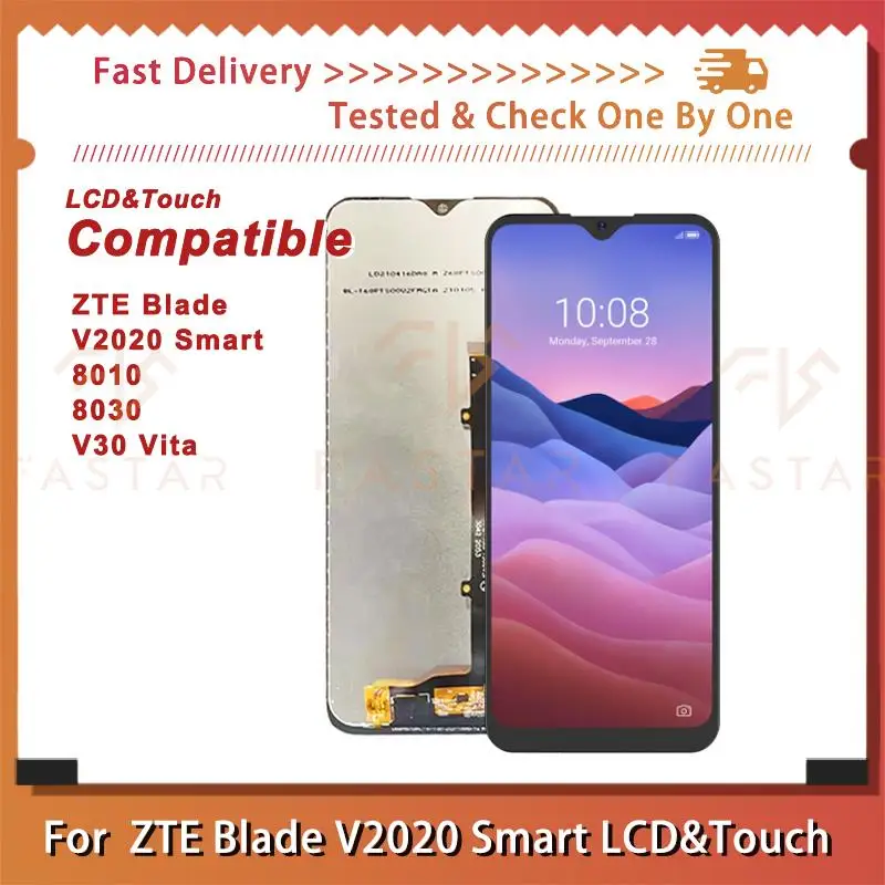 

6.82"Original For ZTE Blade V2020 Smart V30 Vita LCD Display Touch Digitizer Assembly Replace Screen 8010 8030 V30vita lcd