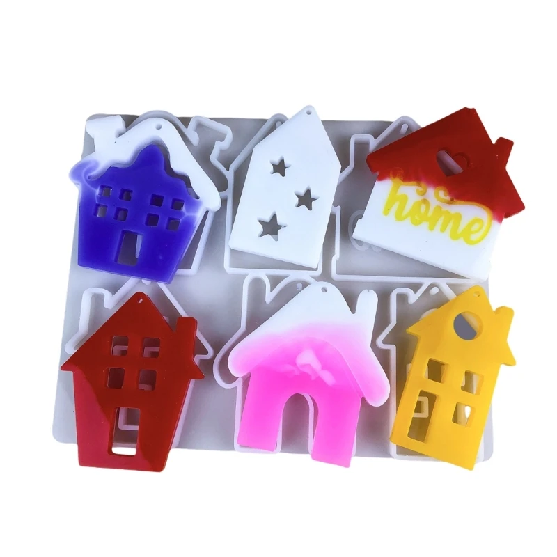 

Silicone House Keychain Making Mold for Hobbyists and Artisans Jewelry Supplies Dropship