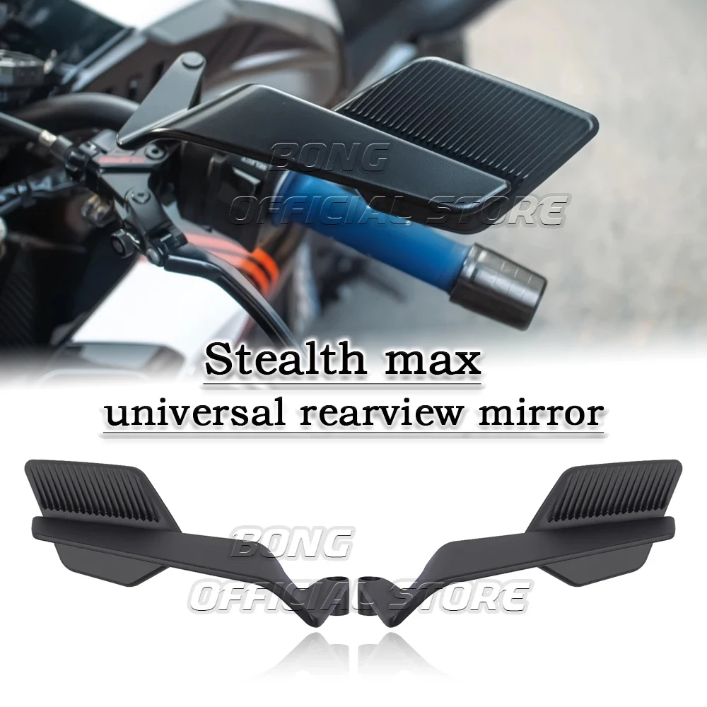 Motorcycle Side View Mirror For Kawasaki Z1000 Z900 Z800 Z750 Z650 Z400 Z300 Z250 Z125 Rearview Mirrors Kits Rotate Adjustable