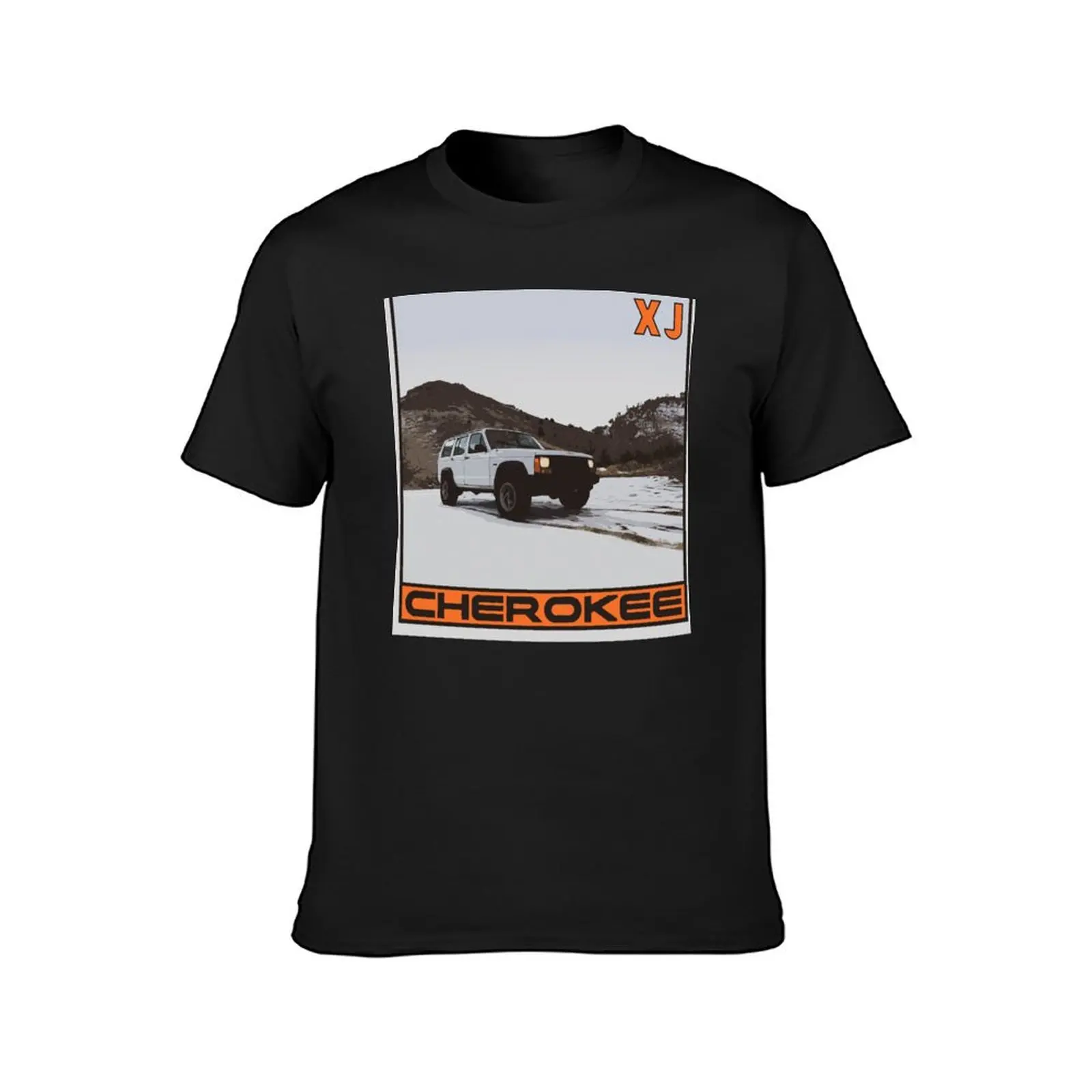 Cherokee XJ T-Shirt vintage korean fashion heavyweights summer tops mens graphic t-shirts