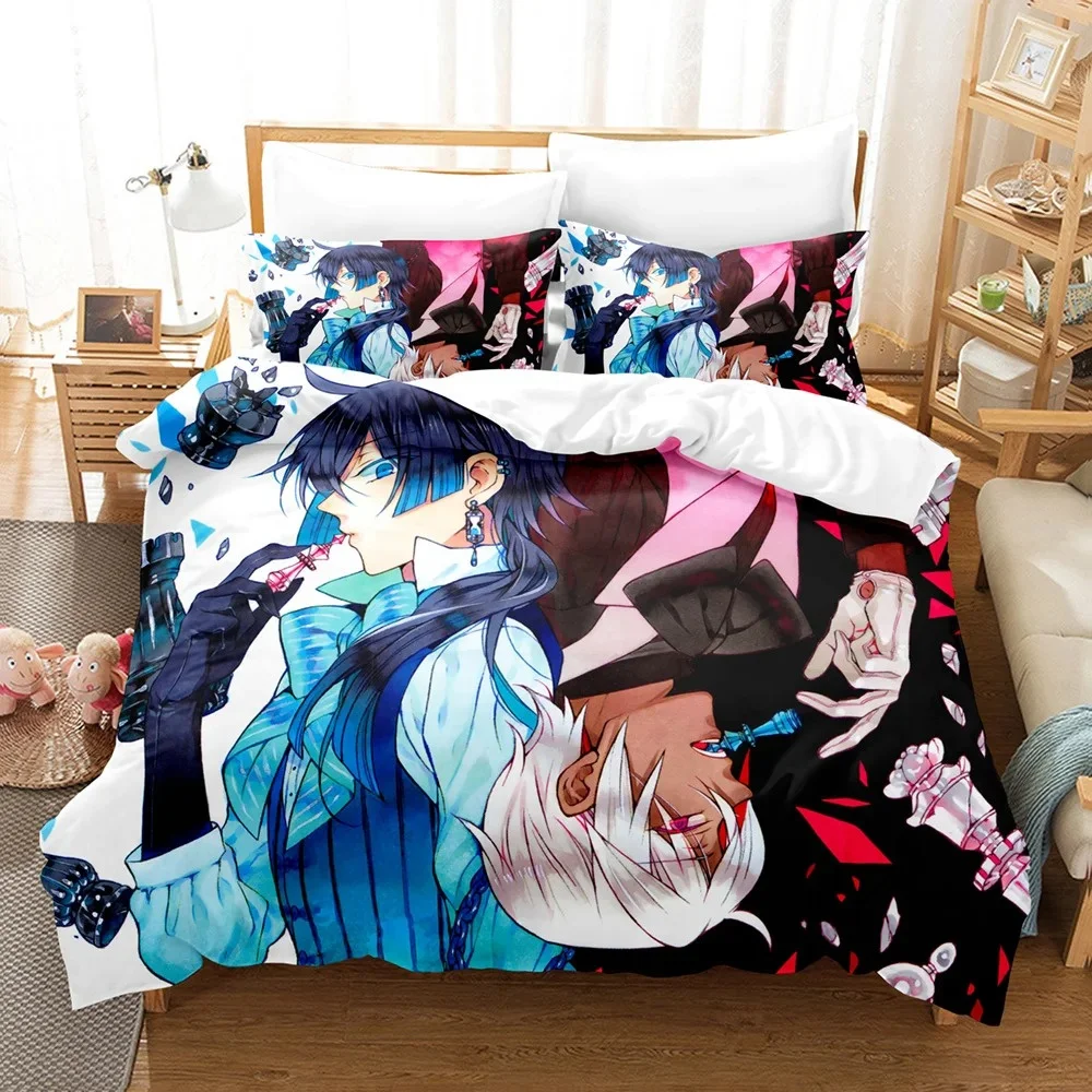 3D Printed Anime The Case Study Of Vanitas Bedding Set Boys Girls Twin Queen Size Duvet Cover Pillowcase Bed Kids Adult