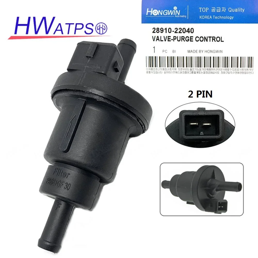 For Quattro S4 Hyundai Accent Elantra Santa Fe Kia Optima Canister Purge Solenoid Valve 28910-22040 Voor Hyundai Accent