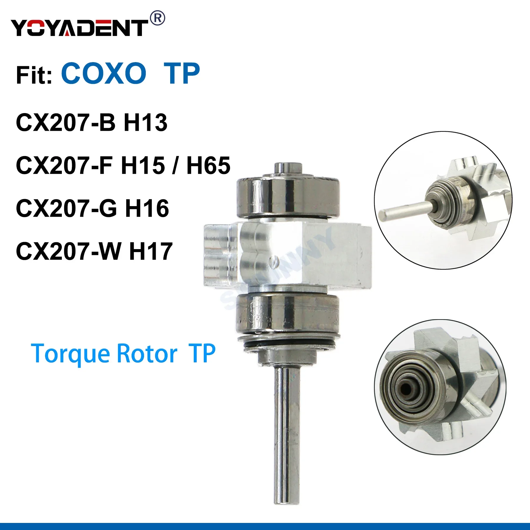Professional Turbine Cartridge Air Rotor for COXO CX207 H13 H15 H16 H17 H65 SP/TP Type High Speed Handpiece Accessor