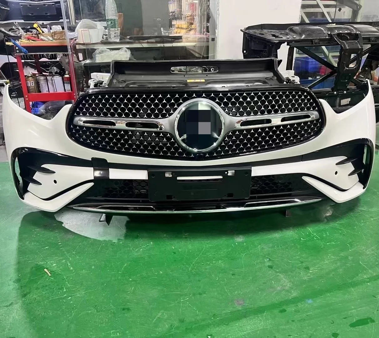 

Передний бампер в сборе для GLC, пластиковый, с креплением на болтах, замена автомобильного бампера, 2019-2020 гг.