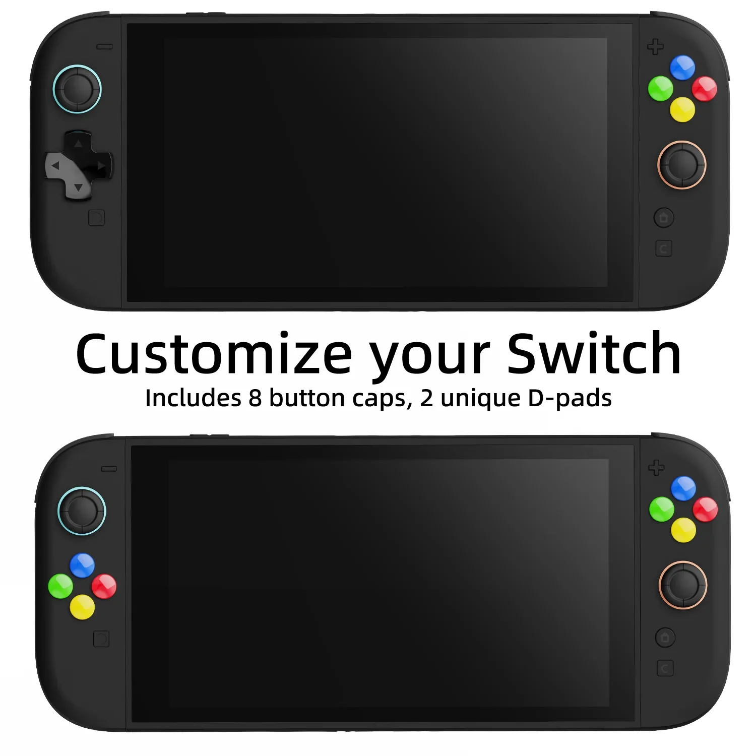 Savage Raven by Skull & Co. Juego de tapas de botón D-Pad para consola de juegos Nintendo Switch 2 NS2