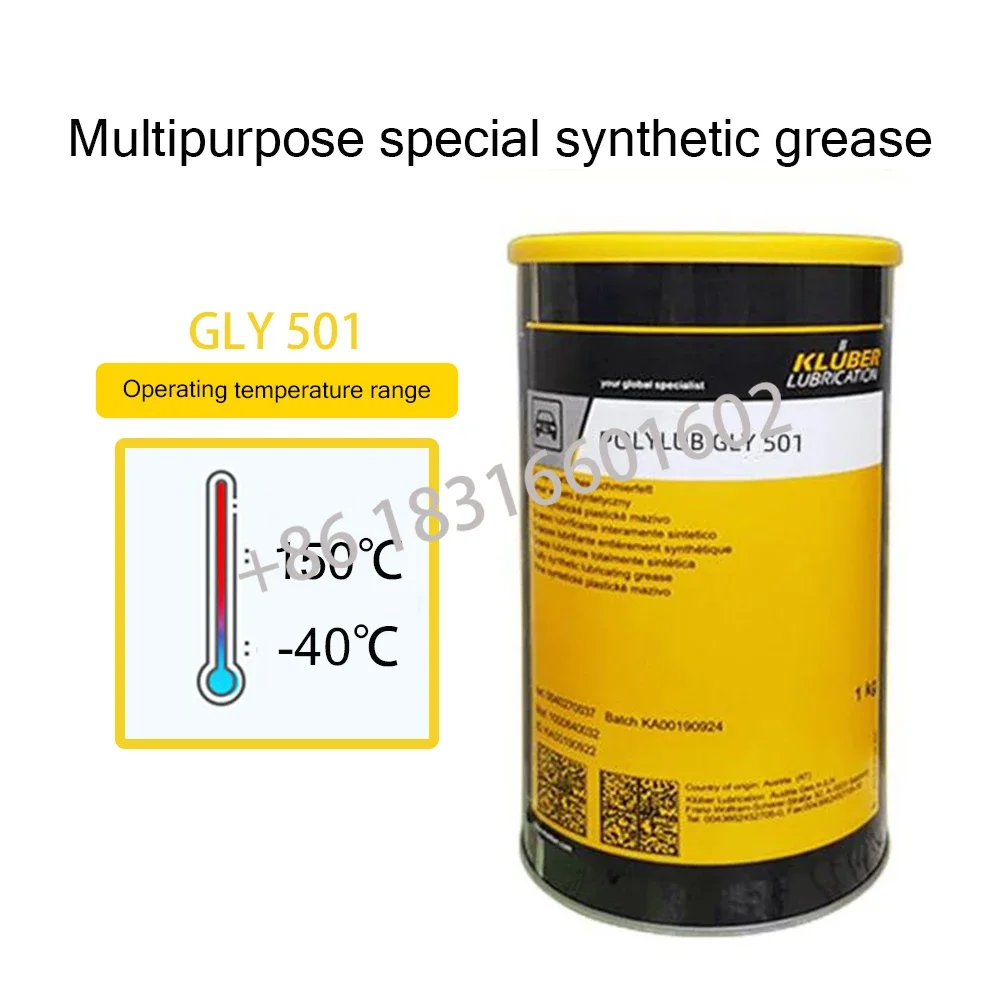 Kluber Lubrication GLY501 POLYLUB GLY 501 Applicable materials Lubrication between plastic and plastic, plastic and iron