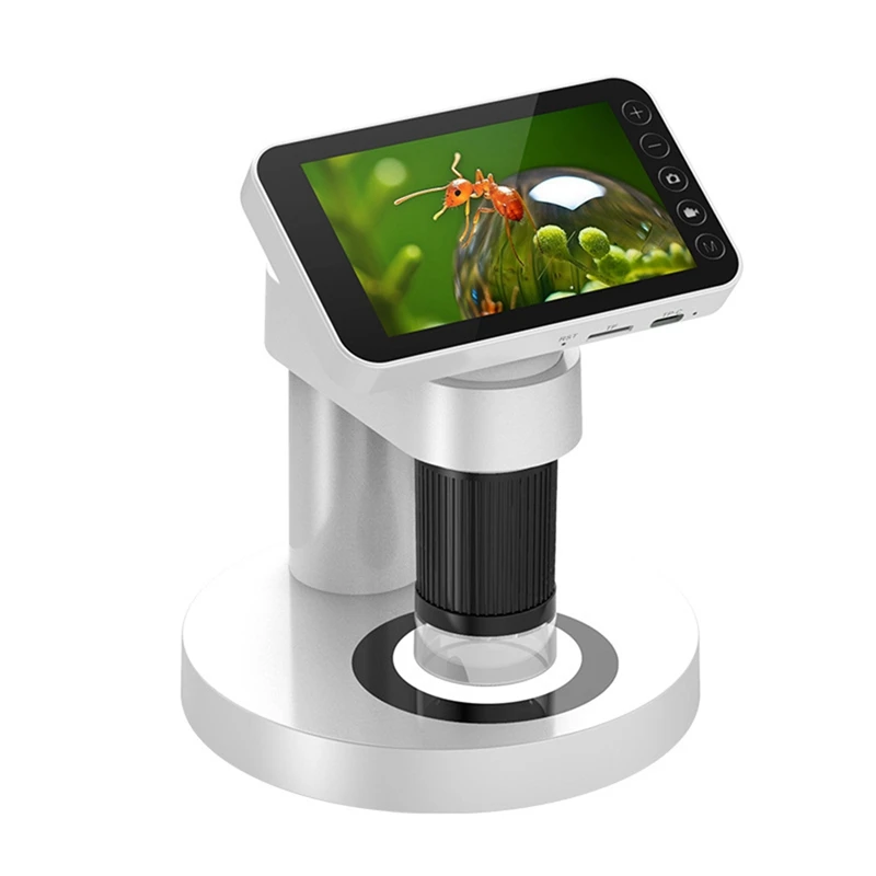 LCD Digital Microscope Microscope 4 Inch 1000X HD Magnifier With Screen Stand Photo Video