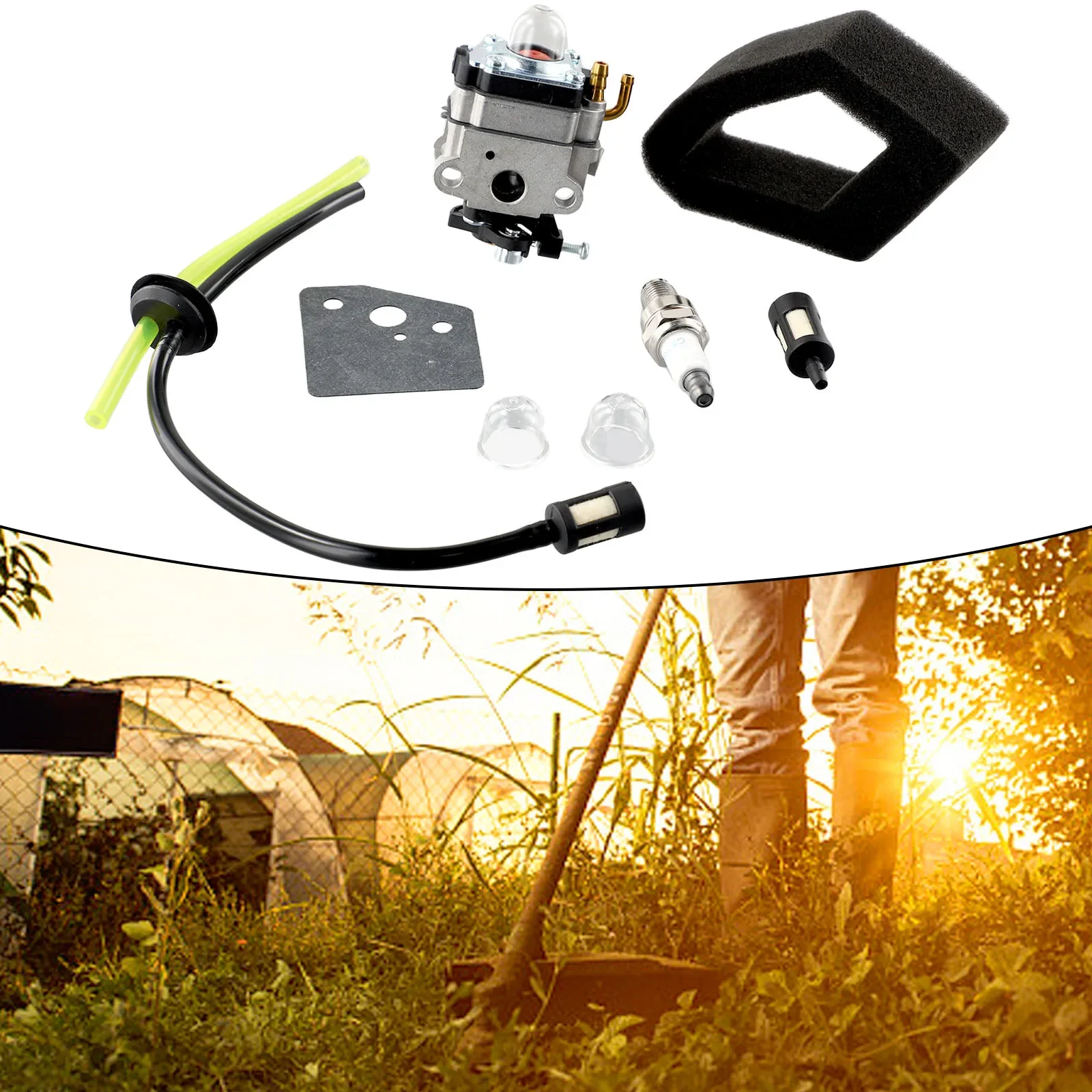 Air Filter Carburetor For Honda GX22 Trimmer Brush Cutter 139F 1.5 Stroke Gasoline Engine Motor Water Pump Lawnmower image 2