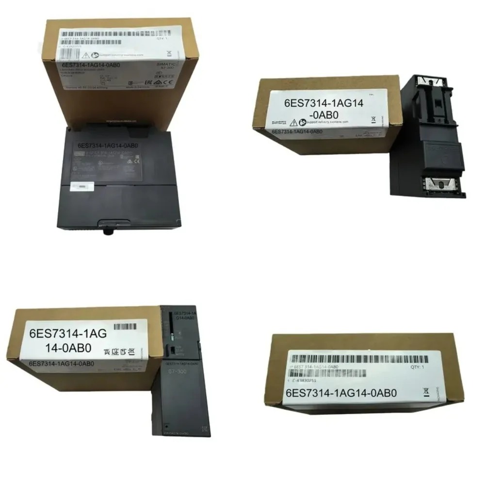 6ES7314-1AG14-0AB0 PLC controller module Industrial automation processing unit 16 I/O 24V DC Profibus DP