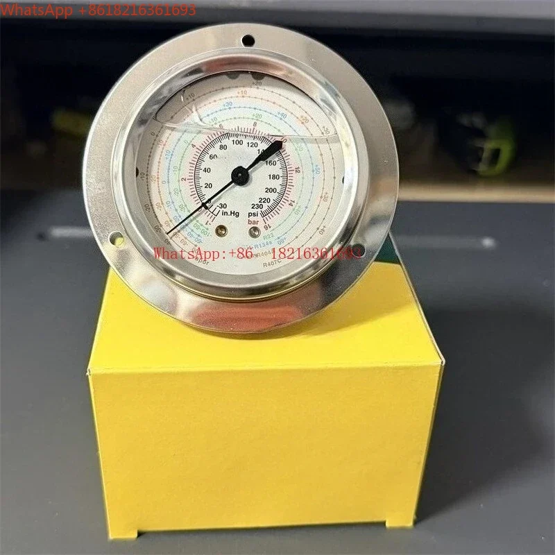 Limited Offer High Precision Refrigerant Pressure Oil Gauge MR-205/305-DS-MULTI Axial Oil-filled Shockproof Gauge With Edge