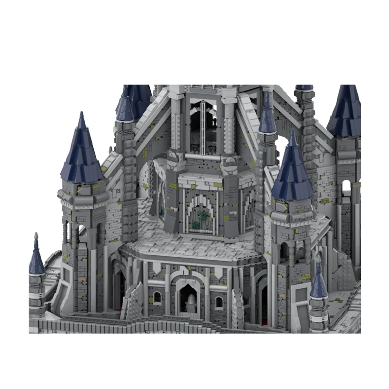 MOC-161243 Classic Game Scene Architecture Hyrule Castle Building Block Kingdom Legend Model Collection Display Brick Toy Gifts