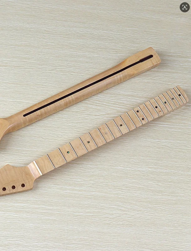 21 tasti modello tigre luce naturale manico per chitarra elettrica assemblaggio accessori per chitarra elettrica fai-da-te