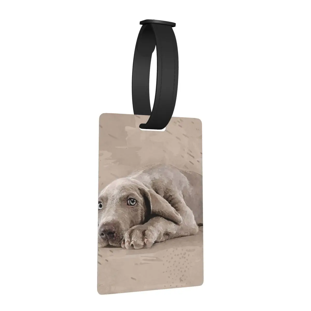 

Weimaraner Puppy Luggage Tags Suitcase Accessories Travel Fashion Baggage Boarding Tag Label Holder ID Name Address