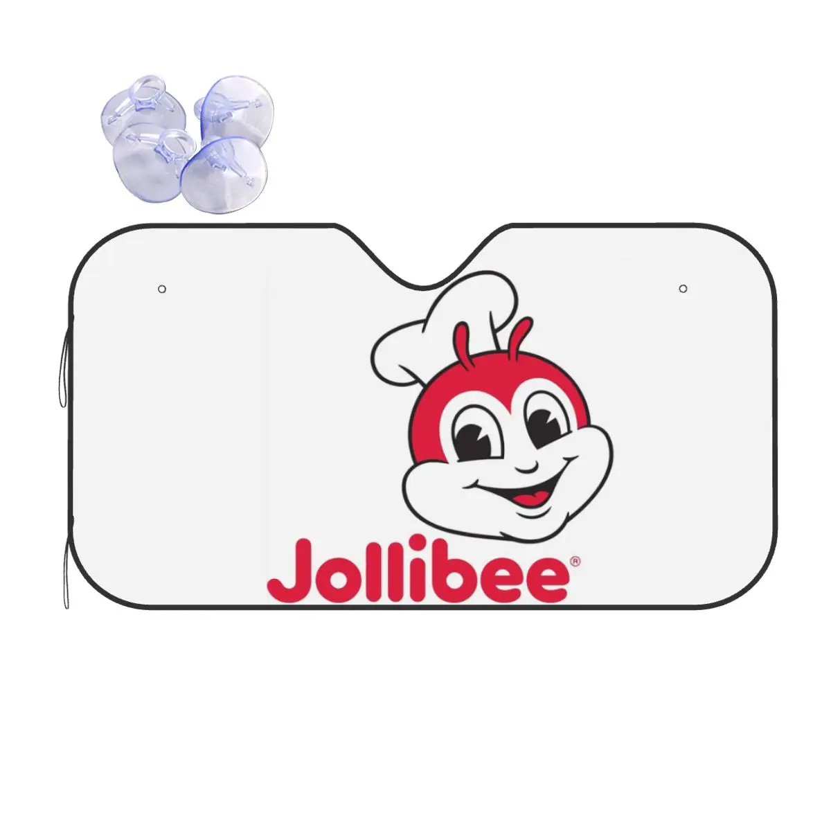 

Retro Jollibee Sunshade Windscreen Car Front Windshield Window Sun Visor Accessories Covers