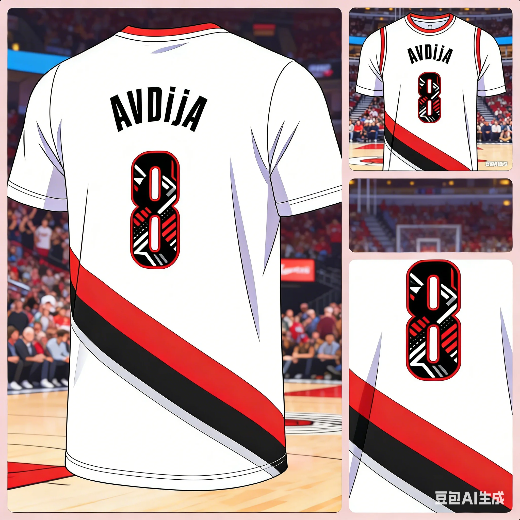 2026 Men's Deni Avdija 3D AI Basketball Jersey Youth Training Quick Dry Sportswear for Men Lightweight Breathable Sports Top