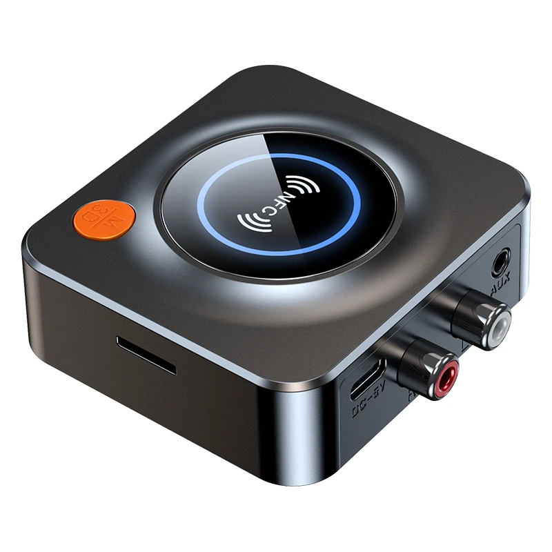 New NFC Bluetooth 5.1 Receiver Car NFC Stereo AUX 3.5mm Jack RCA Optical Bluetooth Audio Wireless Adapter Wireless Car Kit image 3
