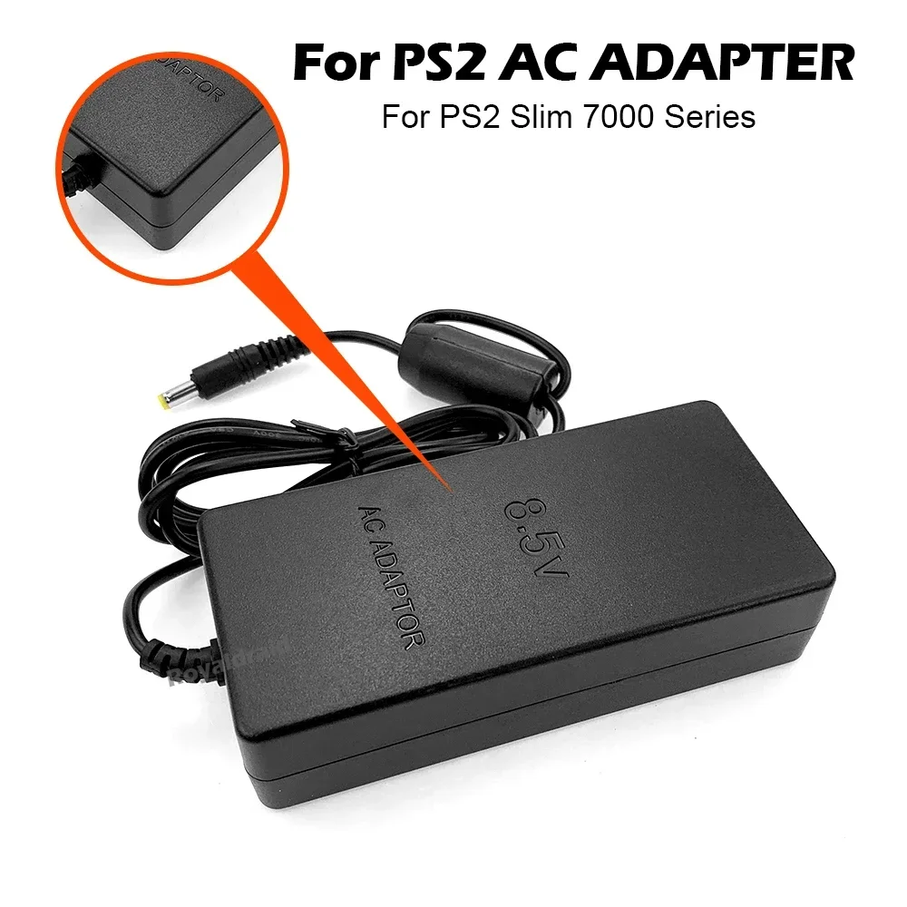 NEW EU US PLUG 100~240V 50/60Hz AC Power Adapter For Playstation 2 DC 8.5V Adaptor For PS2 Slim 70000 Series Dropshipping