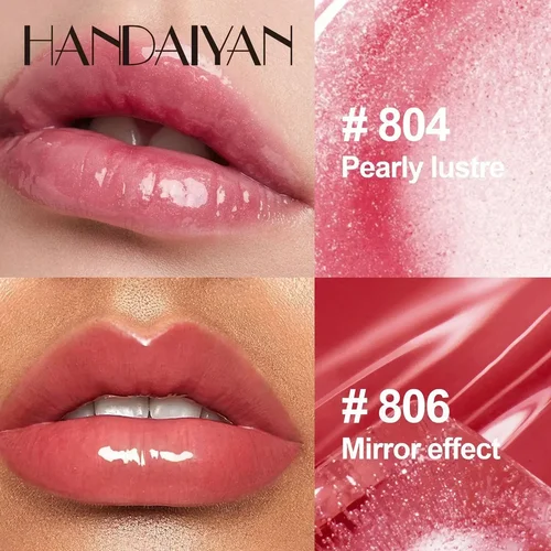 Imagen 2 del producto Espejo de luz de agua, aceite de labios de vidrio, esmalte hidratante, línea de labios que se desvanece, bálsamo líquido duradero resistente al agua, Base de labios cosmética para mujer