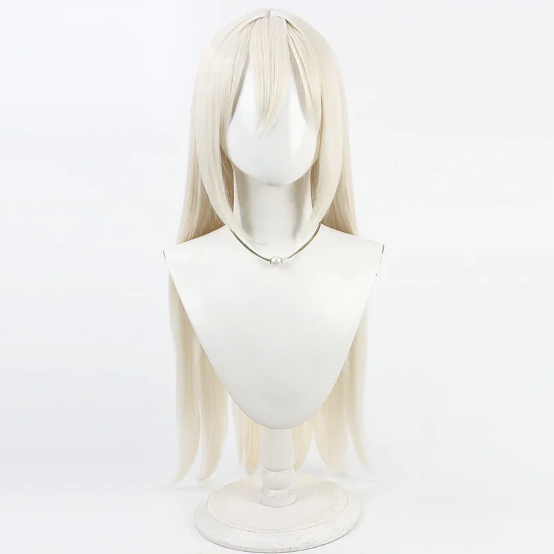 NIJISANJI Virtual YouTube Emma August Cosplay Wig Halloween Party Prop Synthetic Hair Heat Resistant Fiber + Wig Cap