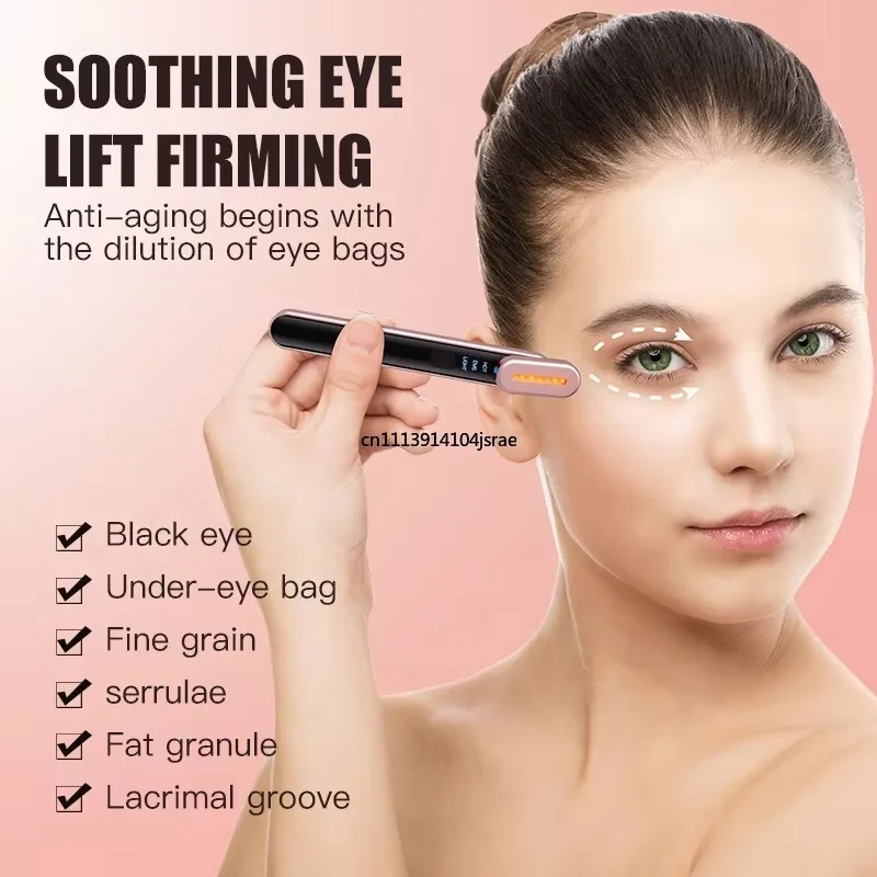 Portable Gold‑Plated Aluminum 7‑Color Photon Therapy Beauty Device Eye Lifting Reduce Eye Fine Lines