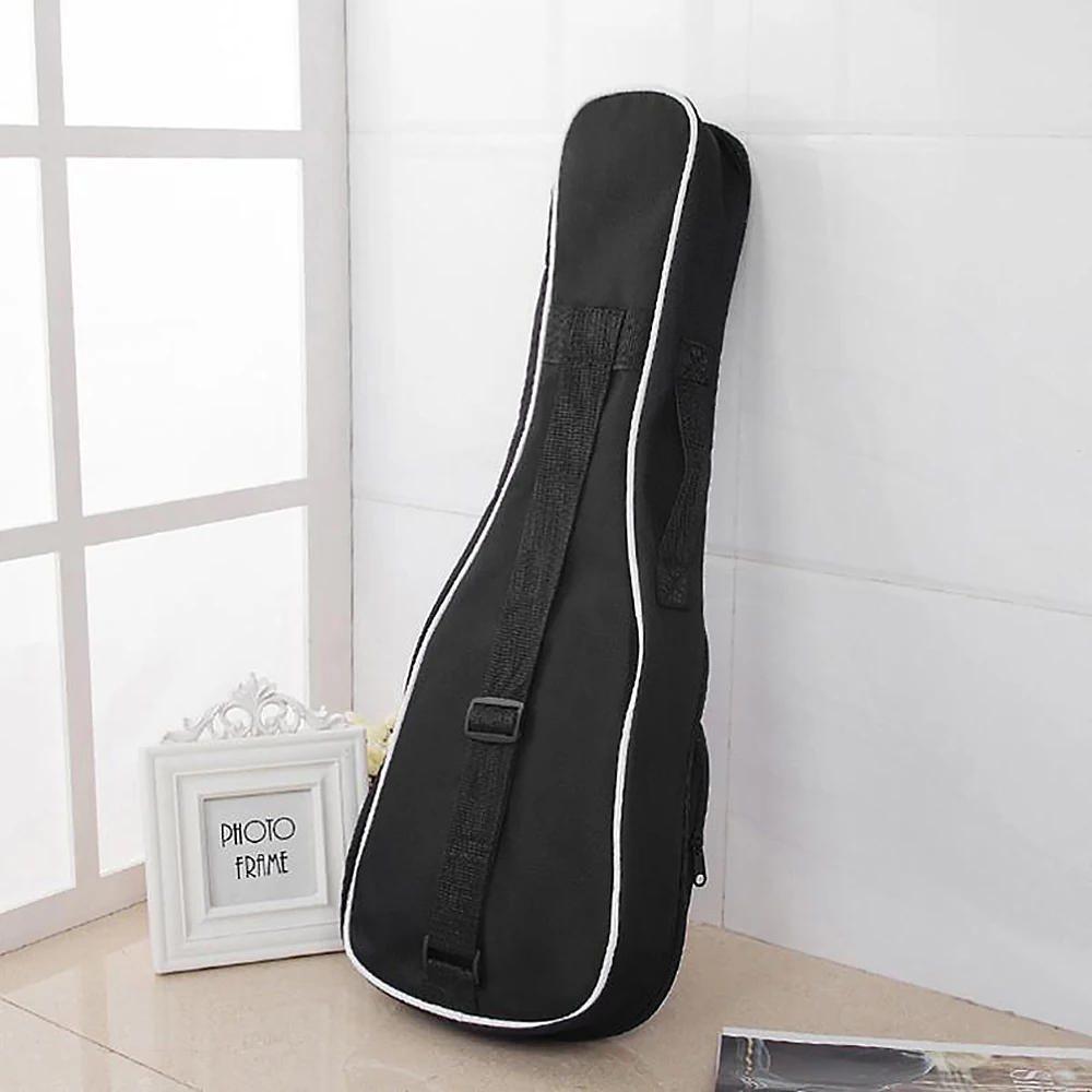 21/23 /26 Inch Portable Ukulele Bag Soft Waterproof Case Mini Guitar Black Backpack Musical Instrument Accessory