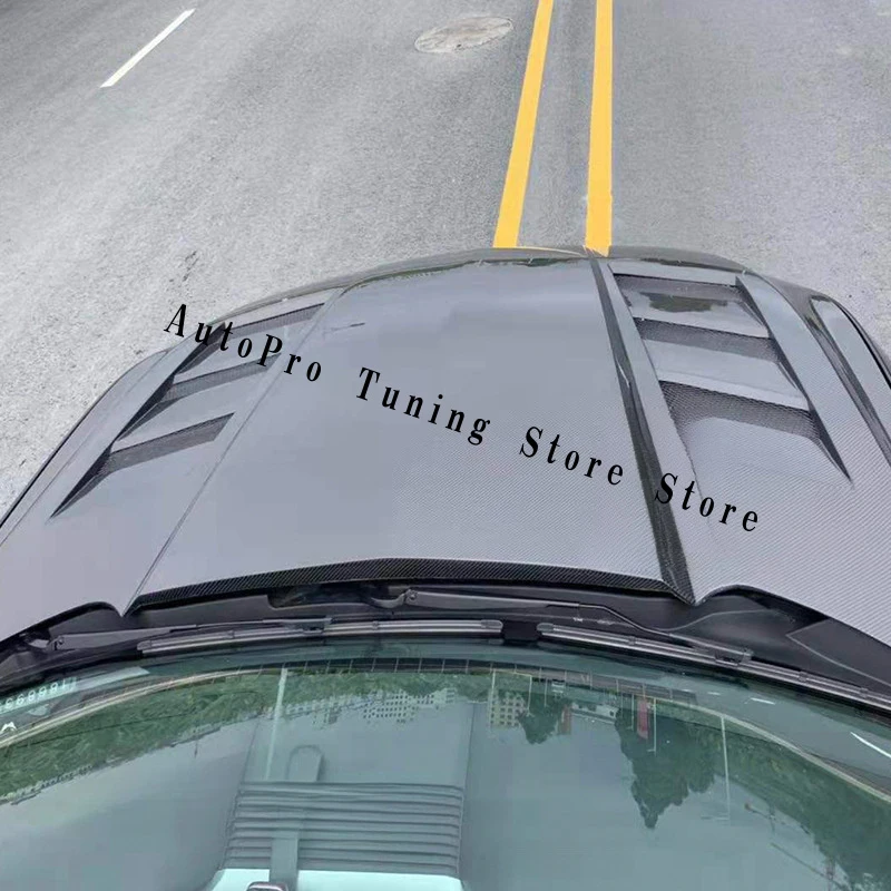 

Bestseller Applicable15-17ModificationACCarbon fiber perforated engine cover for engine cooling