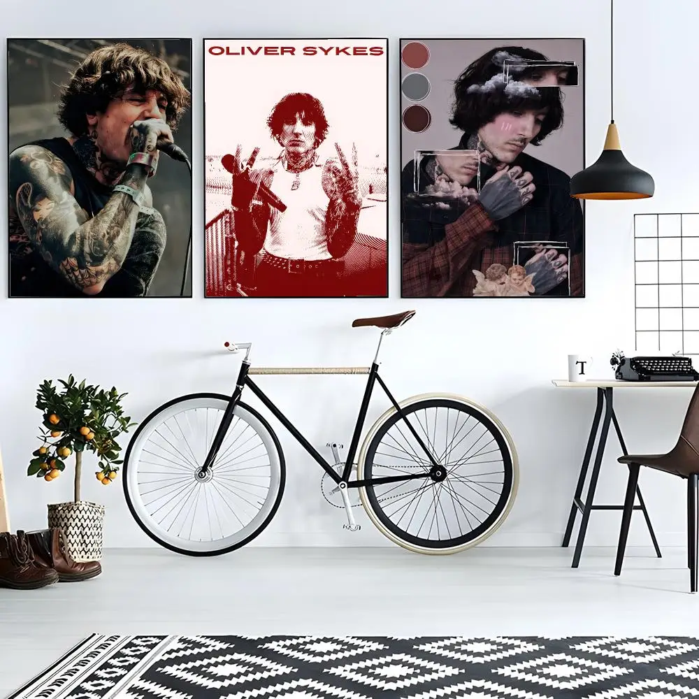 musician metalcore Oli Sykes Poster Modern Living Room Artwork & Beautiful Home Decor Style