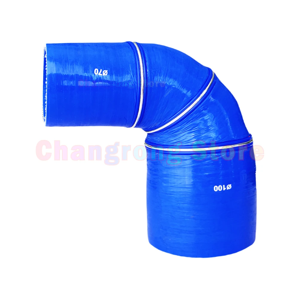 90 degrees Reducer Silicone Elbow Hose Rubber Joiner Bend Tube Car Intercooler Turbo Intake Pipe Coolant Tube Black Blue Red ID