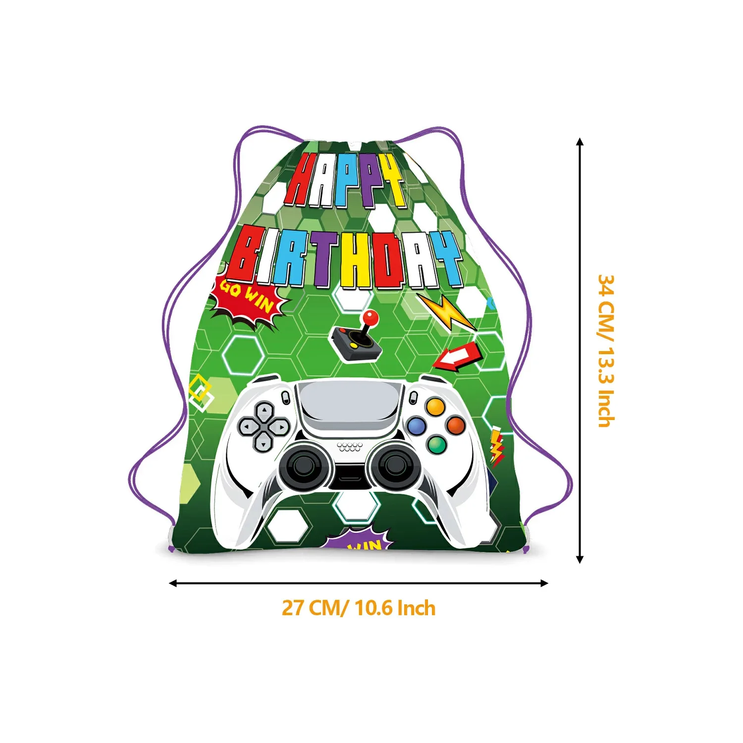 6/36Pcs Gamepad Geburtstag Party Vlies Stoffe Videospiel Kordelzug Geschenke Beute Taschen Glücklich Baby Dusche schmücken Mochila – Detail 7