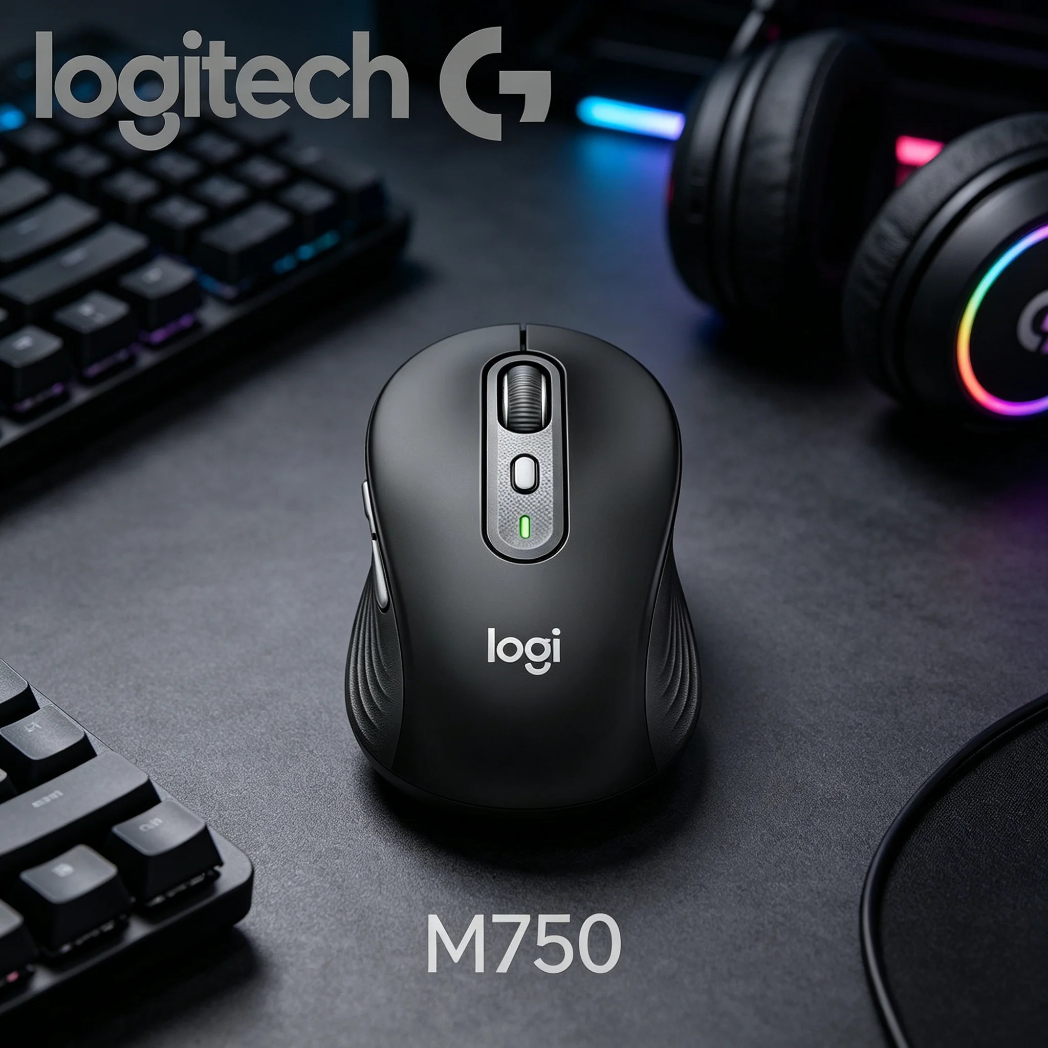 Logitech M750 Bluetooth Wireless Office Mouse Simple Plug‑and‑Go Operation No Complex Driver Needed For Office User