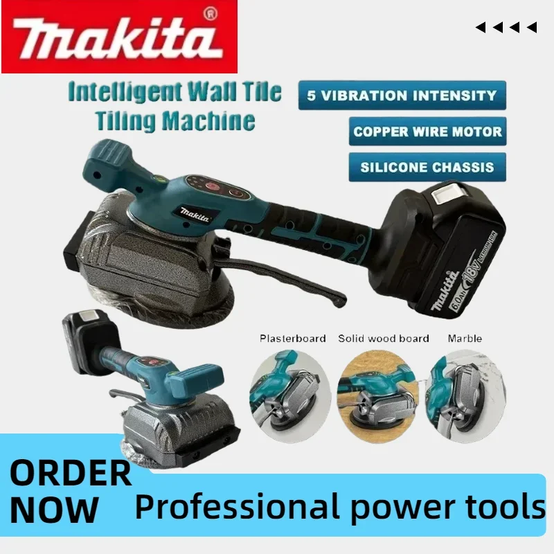 Makita 18V Compatible Cordless Tile Vibrator Adjustable Speed Professional Power Tool for Household and Engineering Tiling Jobs