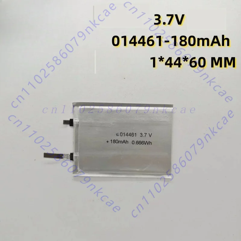 3.7V ultra-thin polymer lithium battery 014461-180mAh smart wearable battery medical detection card