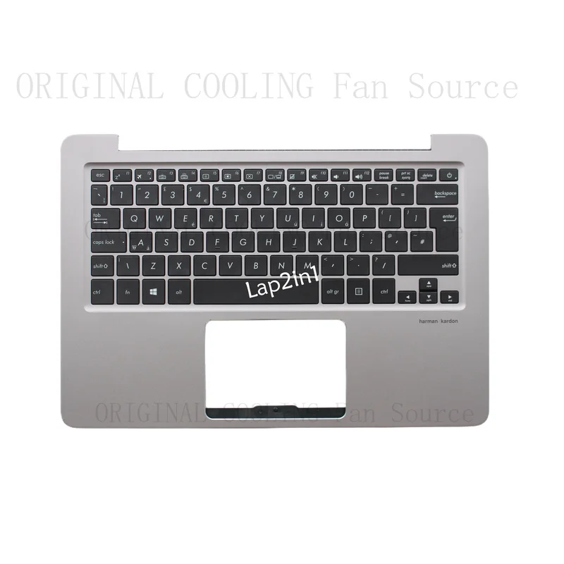 R+  New Palmrest Cover with UK Backlit Keyboard for ASUS UX330C UX330CA UX330CAK