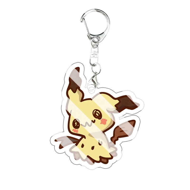 Dragonite Mimikyu Acryl-Schlüsselanhänger Zorua Jirachi Phantump Cartoon-Anhänger Schlüsselring Sammlerstück Taschenanhänger Anime Geburtstagsgeschenk – Detail 26