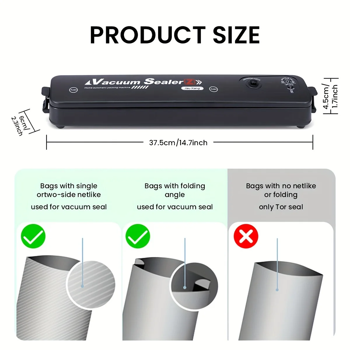 Household Film sealer Food preservation vacuum machine 2 in 1kitchen food packaging vacuum sealer machine with bag