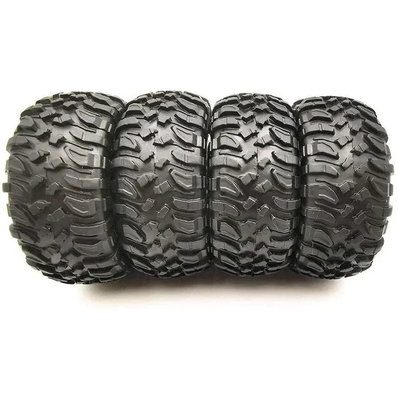 4 Pcs Tires Wheels Rims Set MN D90 D91 RC Spare Crawler Car Assembled Tyre for Truck Parts & Accessories