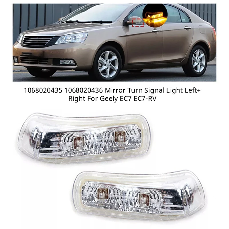 Aftermarket Auto Parts Good Quality 1068020435 1068020436 Mirror Turn Signal Light Left Right For Geely Ec7 Ec7-Rv