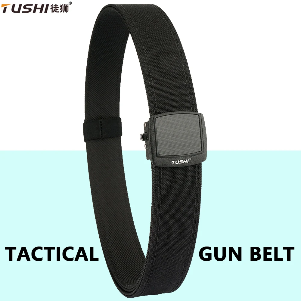 

TUSHI Tactical Belt Quick Release Metal Buckle 1100D Nylon Mens Belts military belt IPSC Gun belt Outdoor EDC Girdle Accessories
