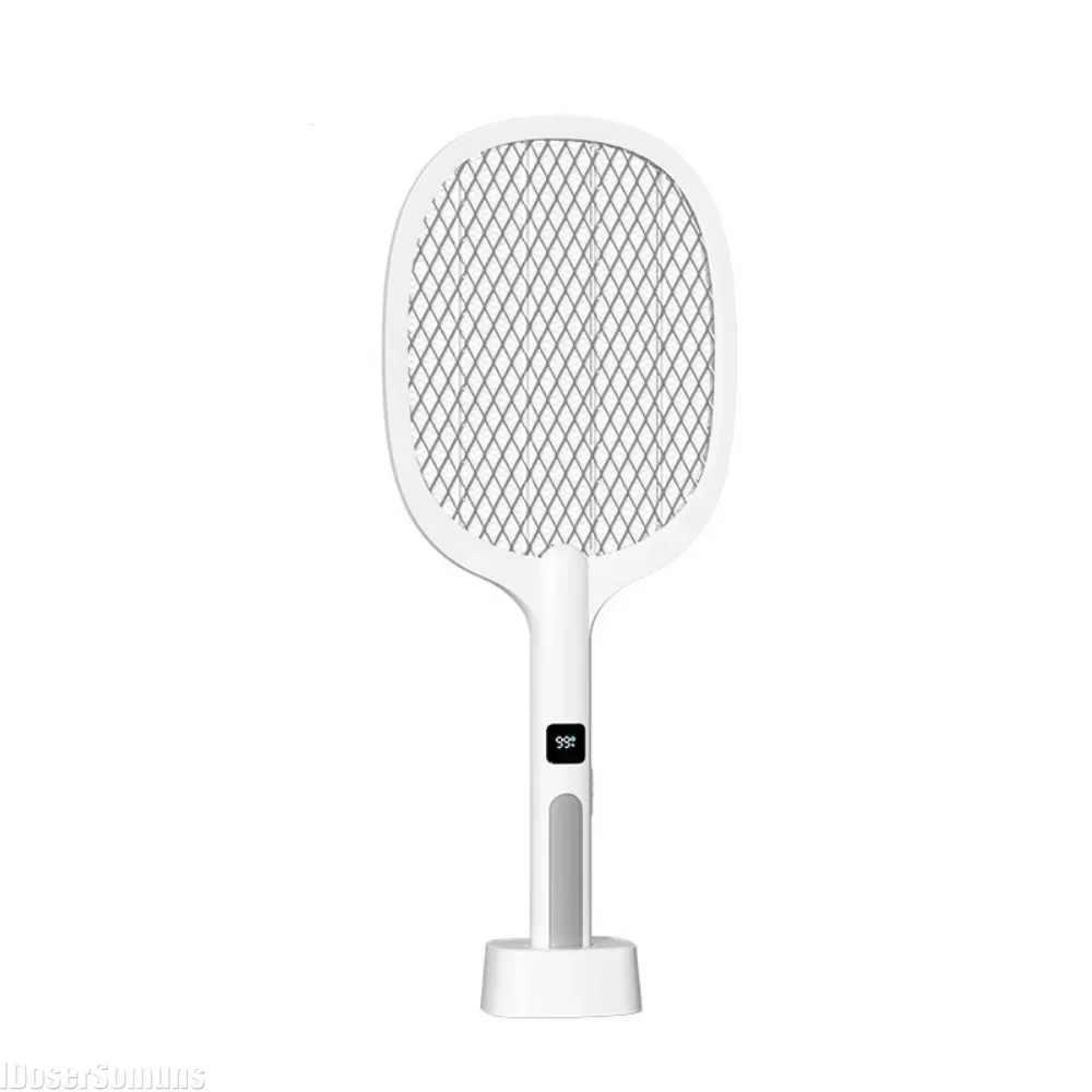 4000V Electric Fly Swatter Insect Killer Type-C Rechargeable Detachable Handheld Automatic Tapping Mode Indoor and Outdoor