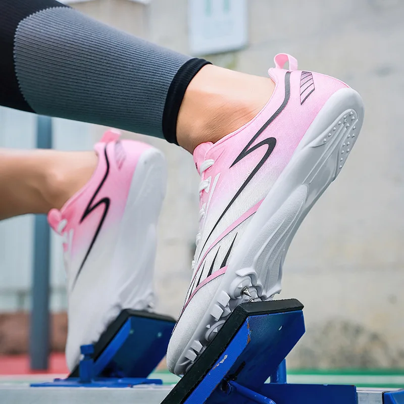 Hot Sale Fashion Track Running Shoes Trainers for Man Professional Speed Athletics Sneaker Unisex Lightweight Sprint Shoes Men