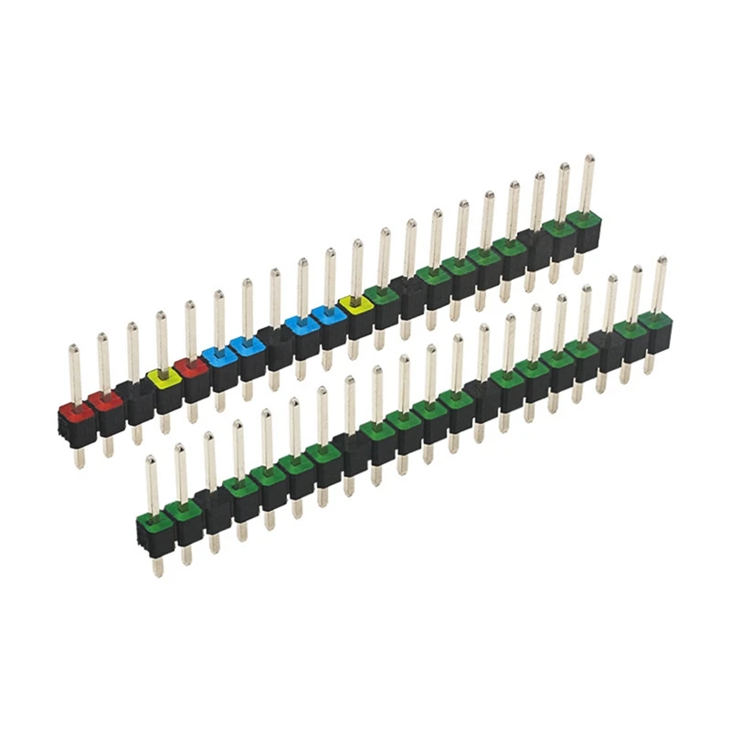 20 Pin GPIO Header Adapter 2.54Mm Pitch Double Row Color Pin Header For Raspberry Pi PICO W Development Board